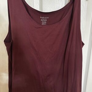 Van Heusen Women's Maroon Scoop Neck Tank